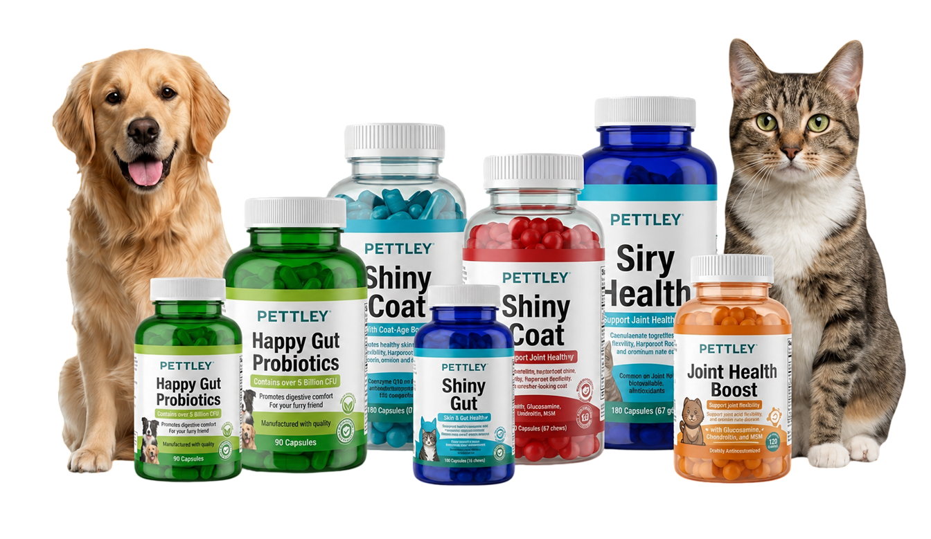 PetGently supplements with dog and cat